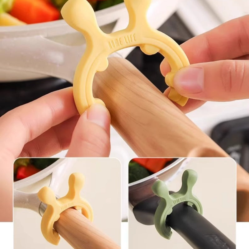 Multifunction Silicone Pot Handle Spatula Rack