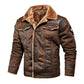 🔥 Hot SaleHot Sale Offers-Men's Casual Button-Up Heavy-Duty Warm Leather Jacket