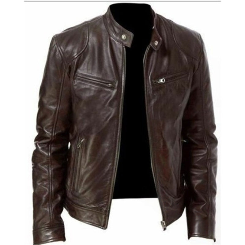 ⏳Limited-time 50% off⏰Men's Trendy Zip-Up Stand Collar Jacket🧥