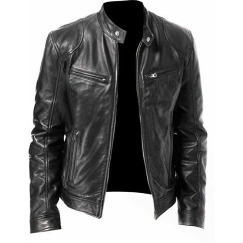 ⏳Limited-time 50% off⏰Men's Trendy Zip-Up Stand Collar Jacket🧥