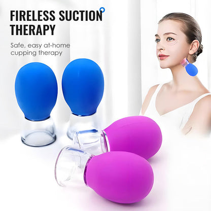 🧪 50% OFF NOW ! 🎁 Glass and Silicone Vacuum Suction Massage Cups – Pain Relief, Skin Rejuvenation & Easy to Use 💆‍♀️