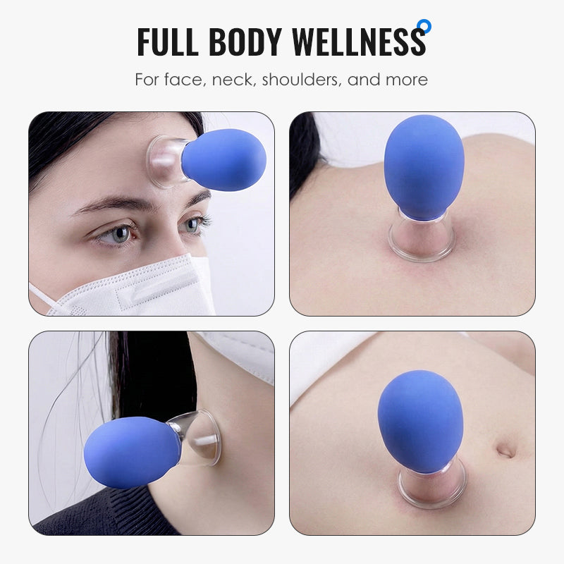 🧪 50% OFF NOW ! 🎁 Glass and Silicone Vacuum Suction Massage Cups – Pain Relief, Skin Rejuvenation & Easy to Use 💆‍♀️