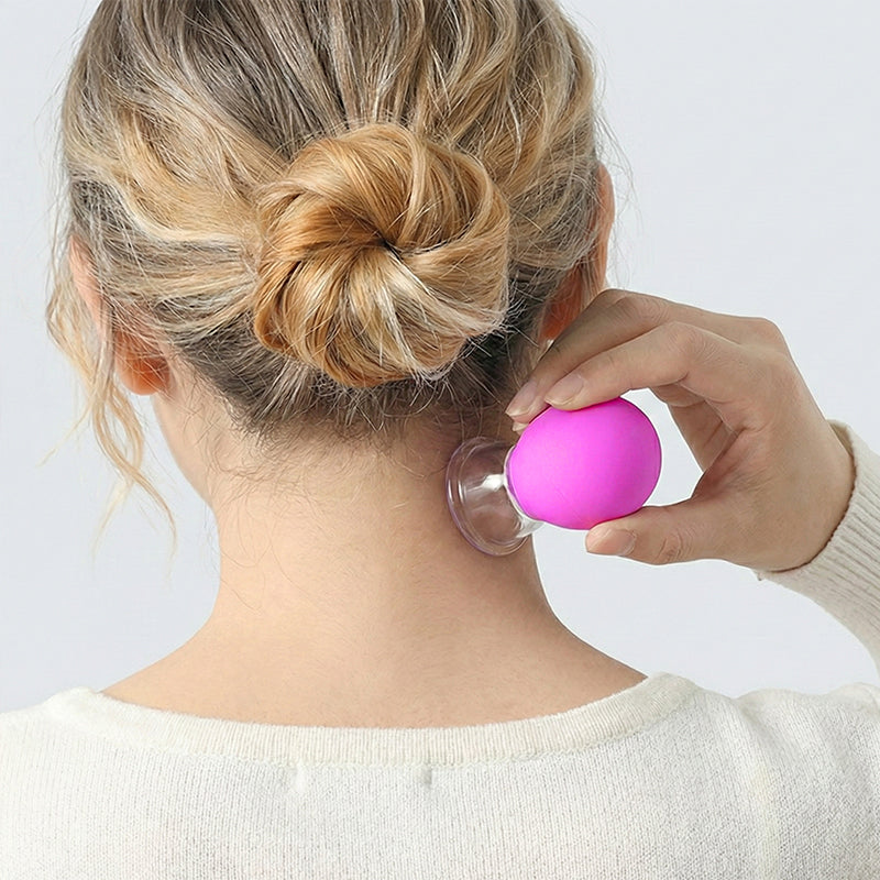 🧪 50% OFF NOW ! 🎁 Glass and Silicone Vacuum Suction Massage Cups – Pain Relief, Skin Rejuvenation & Easy to Use 💆‍♀️