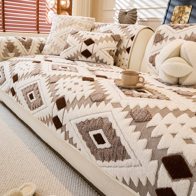 ⏳Limited-time 50% off⏰Modern Geometric Plush Sofa Cover🛋️ | Style & Protection for Your Living Room✨