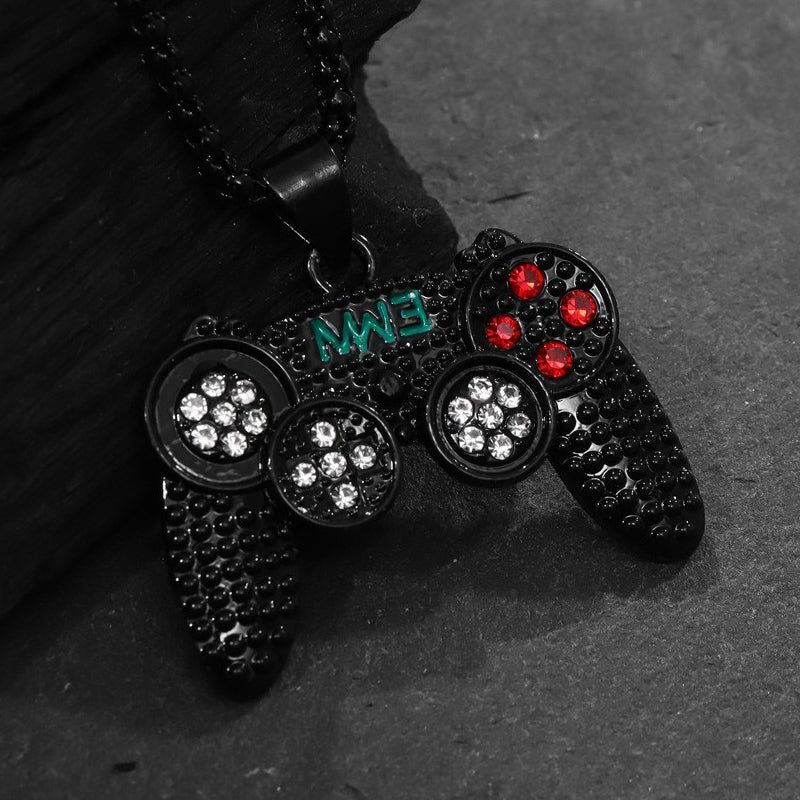 🎮 50% OFF NOW! ✨ Arcade Controller Necklace – Sparkling Rhinestones, Durable Chain & Gamer Gift 🕹️