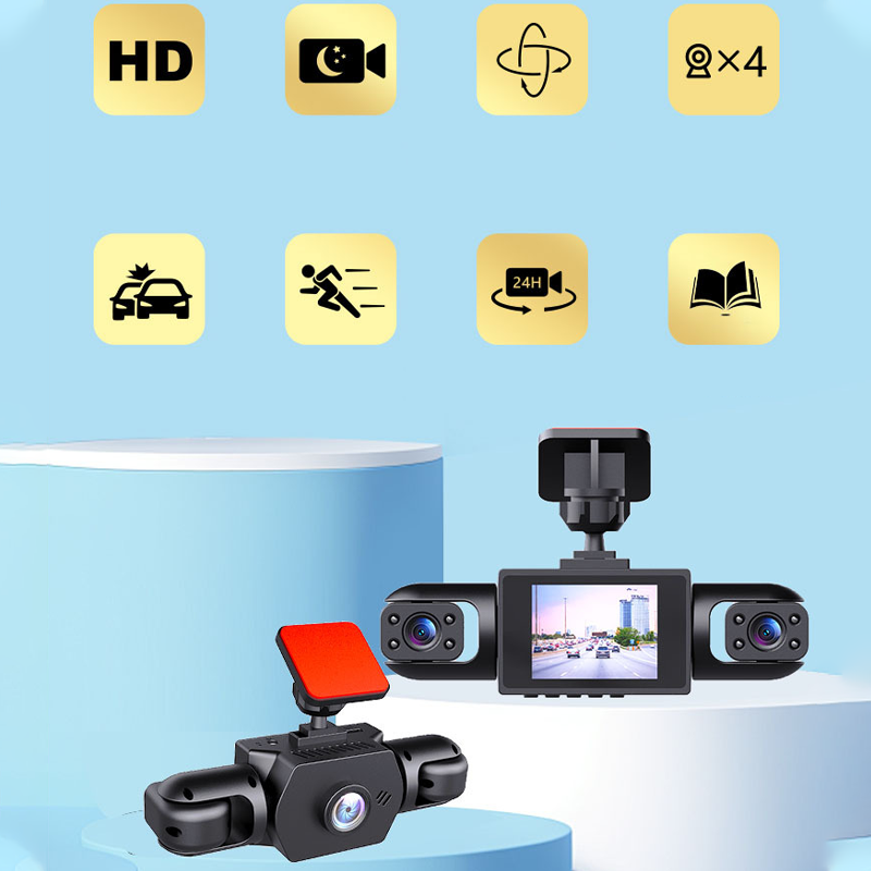 🔥Hot Sale Deals-4-Lens 360° View Car Dash Cam