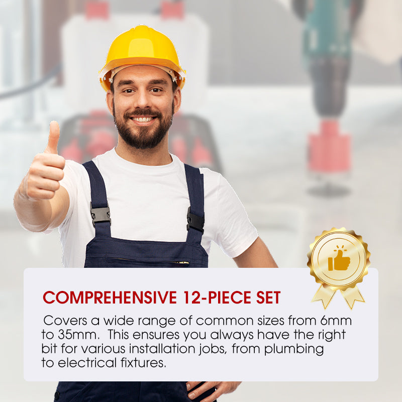 Professional Dry Drilling Hole Saw Kit (6-35mm)