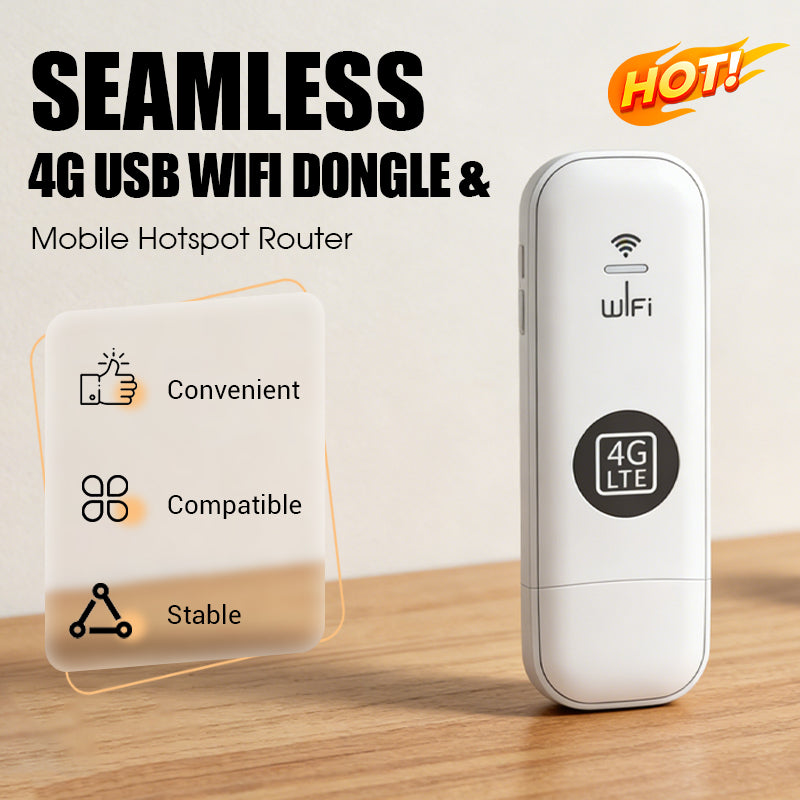 Portable 4G USB WiFi Dongle & Mobile Hotspot Router