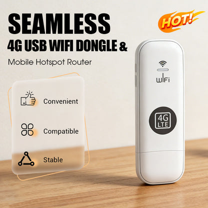 Portable 4G USB WiFi Dongle & Mobile Hotspot Router