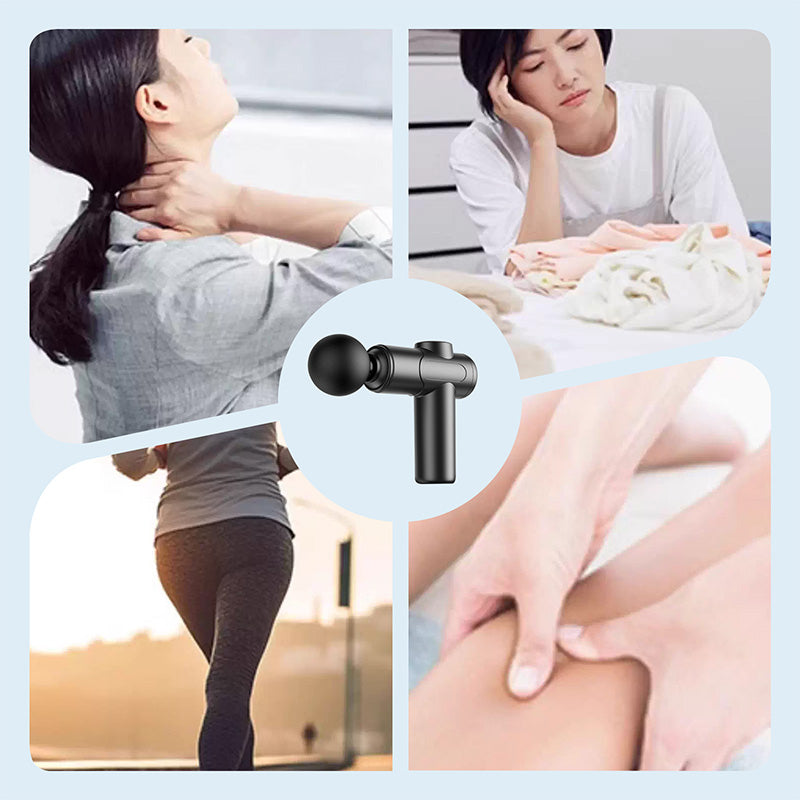 🔥2025 Hot Sale 50% OFF🔥Handheld Electric Massage Gun with 4PCS Heads