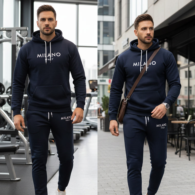 🔥Hot Sale Offers-Men's 2-Piece Hooded Tracksuit Set | Comfort & Style