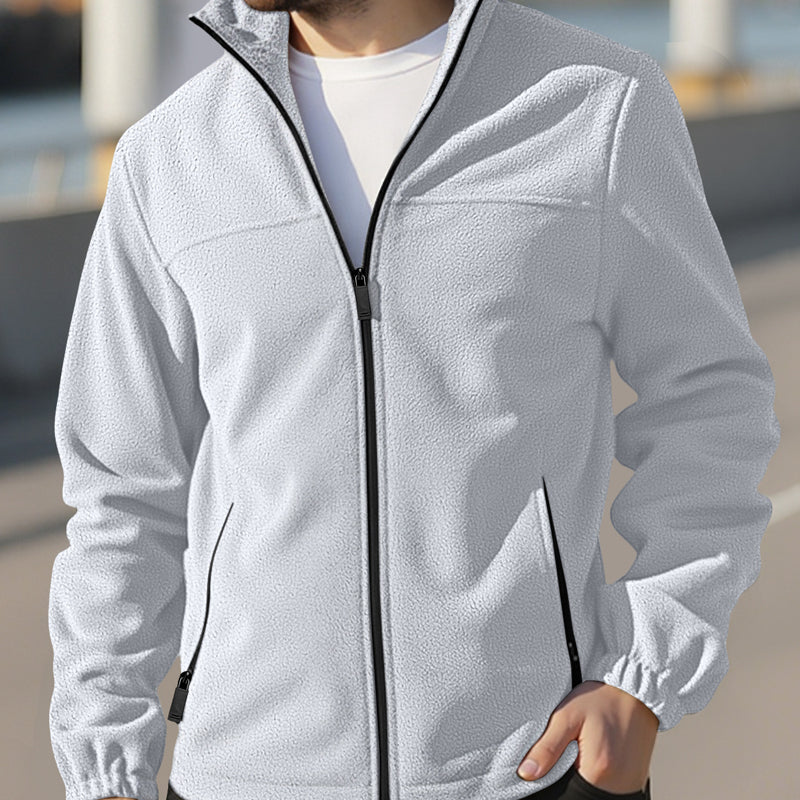 🔥Hot Sale Offers-Men's Full-Zip Warm Jacket with Pockets