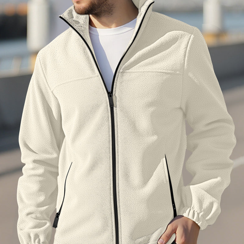 🔥Hot Sale Offers-Men's Full-Zip Warm Jacket with Pockets