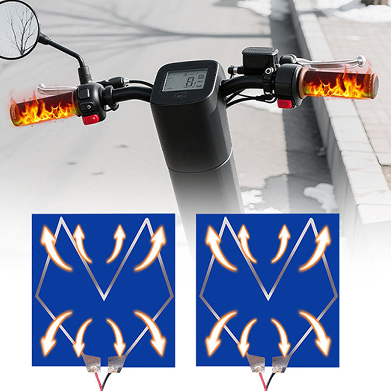 🏍️Heated Handlebar Grips for Cycling - Three-Level Temperature Control