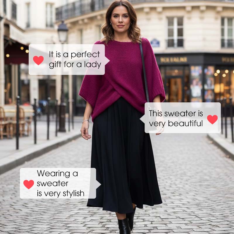 Women's Batwing Sleeve Knit Sweater