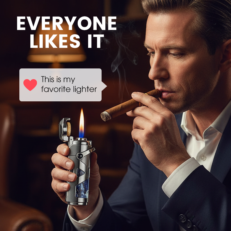 📢50 % OFF !!⏰Windproof & Multifunctional Portable Cigar Lighter