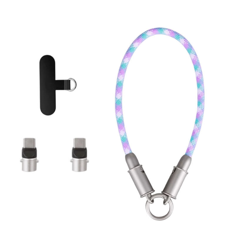 2-in-1 Phone Lanyard with Built-in Charging Cable