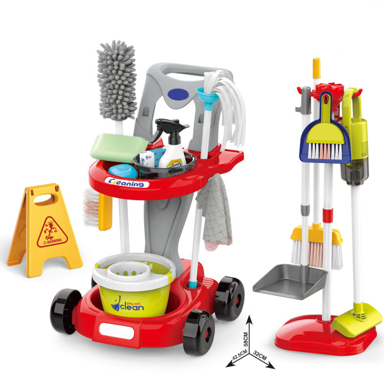 🎁 Hot Sale 50% OFF 🔥Kids Cleaning Playset with Toy Vacuum