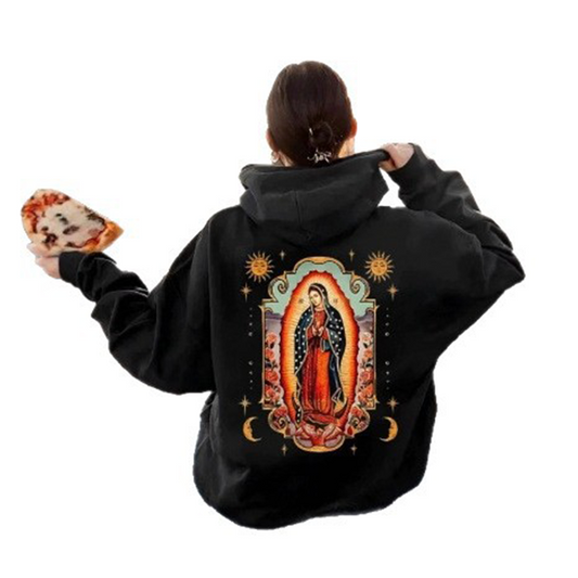 Unisex Oversized Guadalupe Graphic Hoodie
