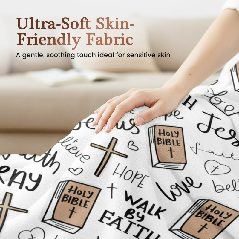 🎁 Limited Time 50% OFF✨Faith-Inspired Cozy Ultra-Soft Throw Blanket | Ultra-Soft Comfort with Inspiring Design🛋️