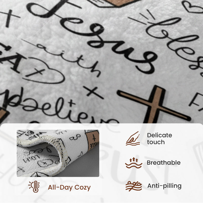 🎁 Limited Time 50% OFF✨Faith-Inspired Cozy Ultra-Soft Throw Blanket | Ultra-Soft Comfort with Inspiring Design🛋️