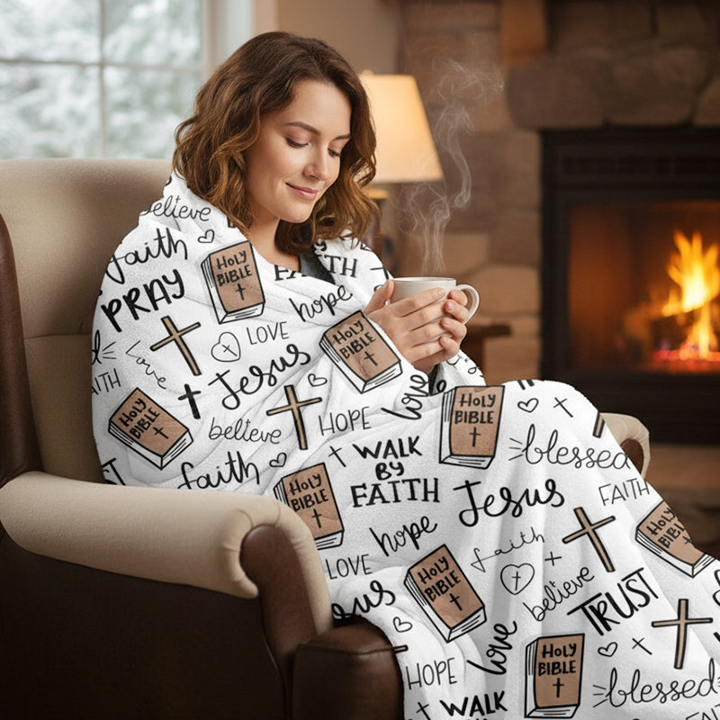 🎁 Limited Time 50% OFF✨Faith-Inspired Cozy Ultra-Soft Throw Blanket | Ultra-Soft Comfort with Inspiring Design🛋️