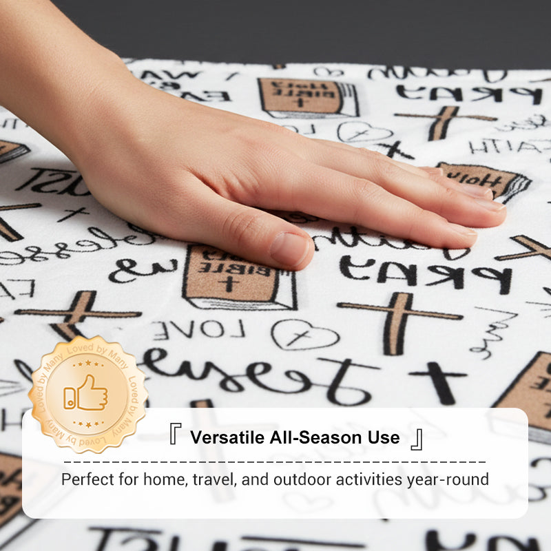 🎁 Limited Time 50% OFF✨Faith-Inspired Cozy Ultra-Soft Throw Blanket | Ultra-Soft Comfort with Inspiring Design🛋️