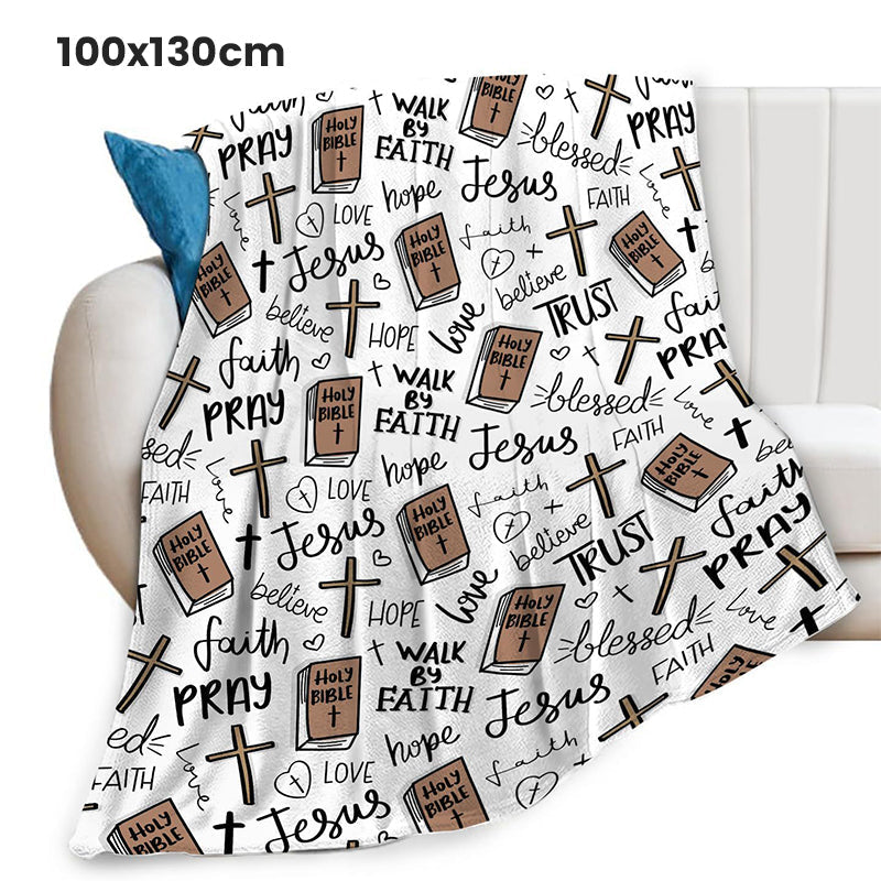 🎁 Limited Time 50% OFF✨Faith-Inspired Cozy Ultra-Soft Throw Blanket | Ultra-Soft Comfort with Inspiring Design🛋️