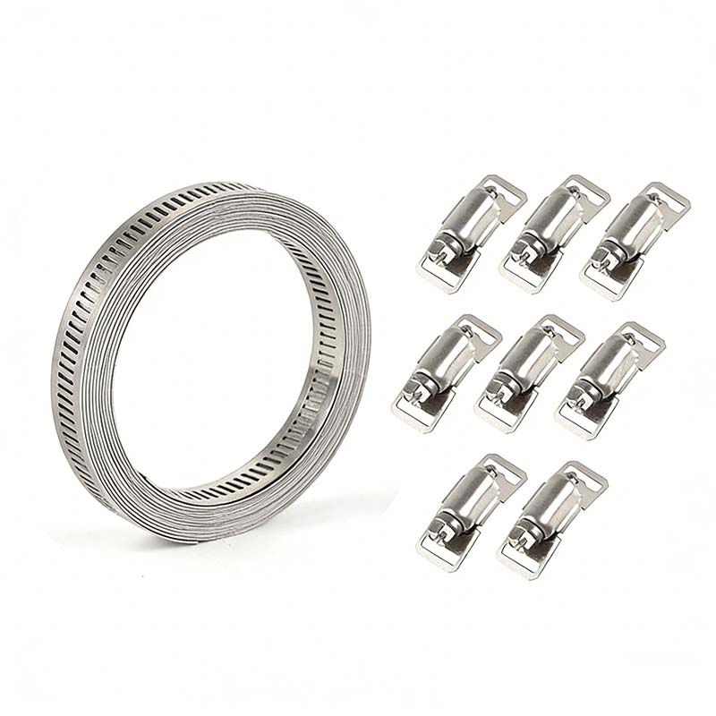Adjustable 304 Stainless Steel Hose Clamps Assortment Kit