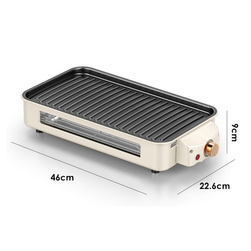 🍢Large Capacity Detachable Multi-Function Smokeless Electric Grill
