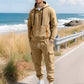 Men's Two-Piece Hooded Tracksuit Set