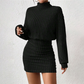 Women's Ruched Knit Bodycon Dress