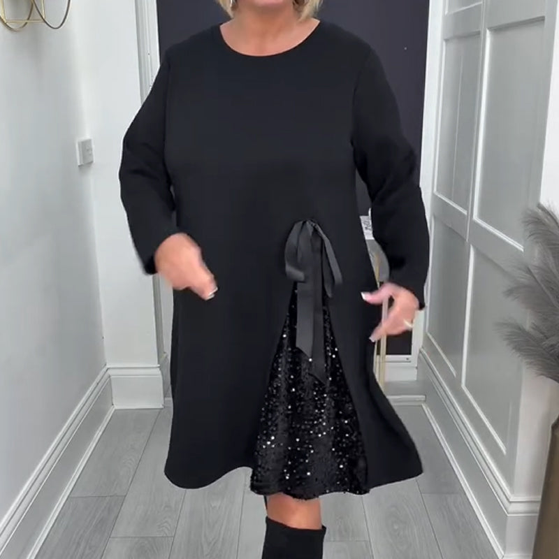 🔥New arrivals offer-Women's Long Sleeve A-Line Mini Dress