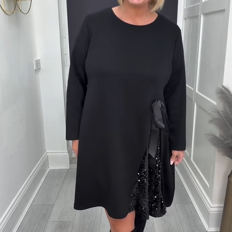 🔥New arrivals offer-Women's Long Sleeve A-Line Mini Dress