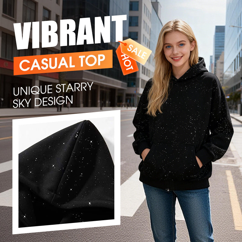 🔥Hot Sale Offers-Comfortable Starry Sky Pullover Hoodie