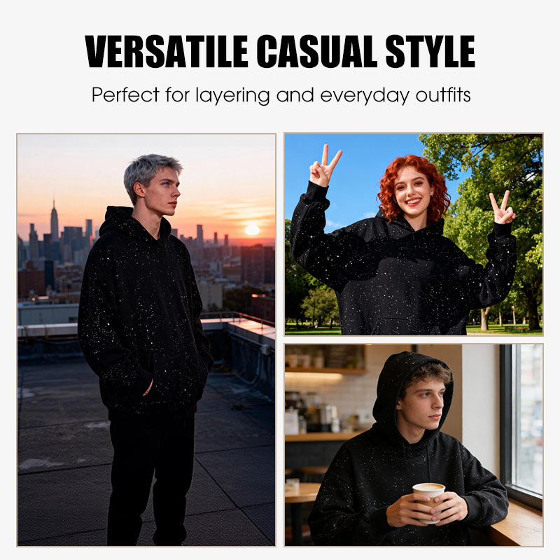 🔥Hot Sale Offers-Comfortable Starry Sky Pullover Hoodie