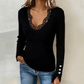 ✨Limited-time offer-Women's Lace V-Neck Ribbed Knit Tops