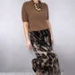 🔥New arrivals offer-Women's Two-Piece Sweater & Leopard Flowy Skirt Set