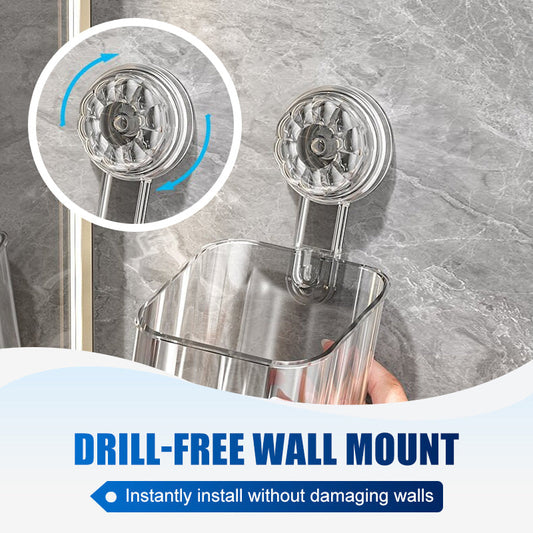 🚿Reusable No-Drill Suction Shower Shelf✨