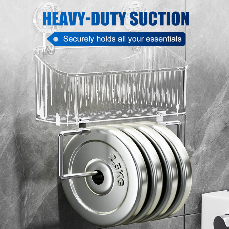 🚿Reusable No-Drill Suction Shower Shelf✨