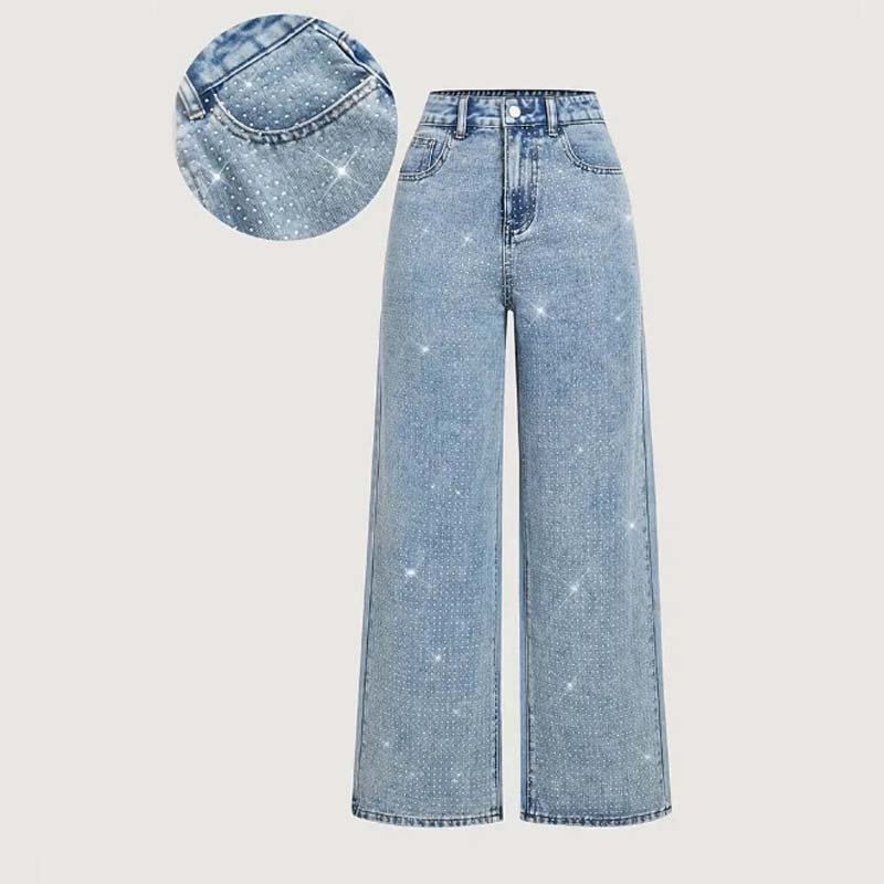 🔥Limited-time offer-Women’s Stylish Rhinestone Embellished Jeans