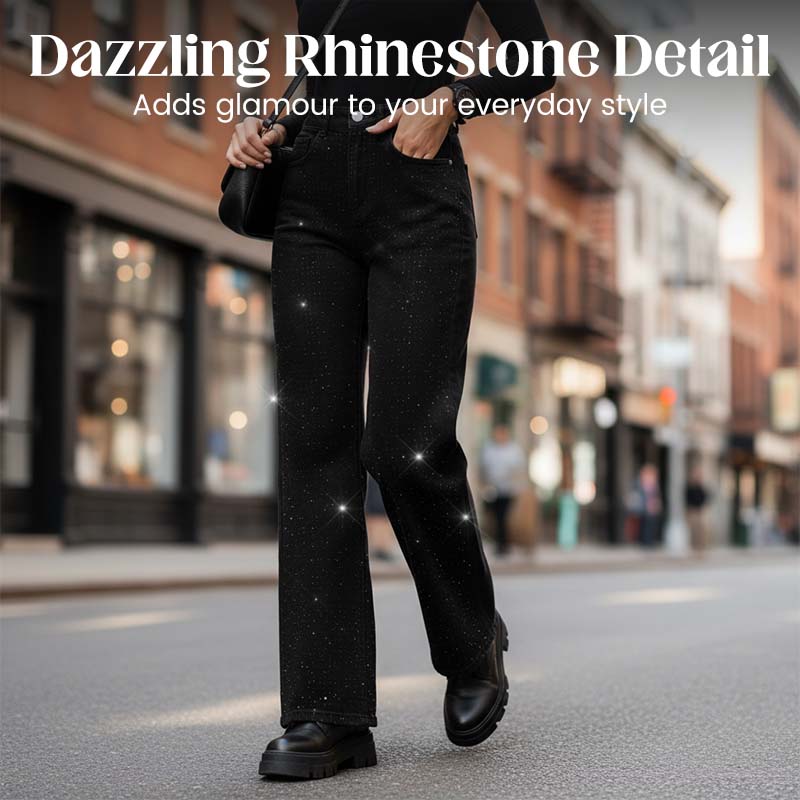 🔥Limited-time offer-Women’s Stylish Rhinestone Embellished Jeans