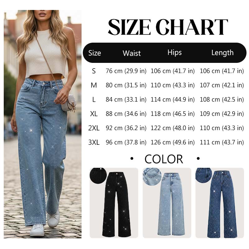 🔥Limited-time offer-Women’s Stylish Rhinestone Embellished Jeans