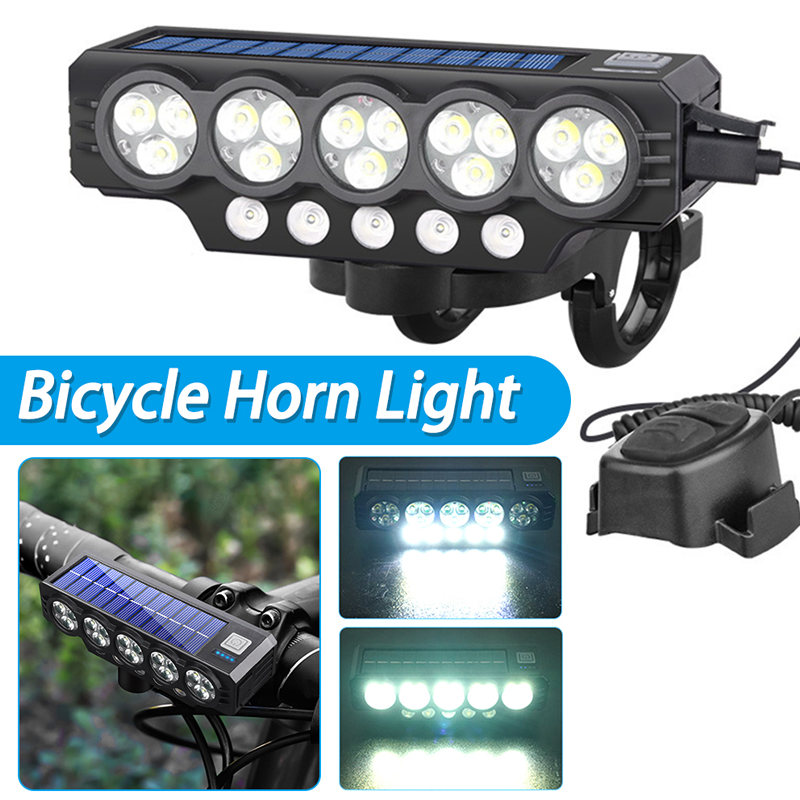 Solar & USB Rechargeable Bicycle Light