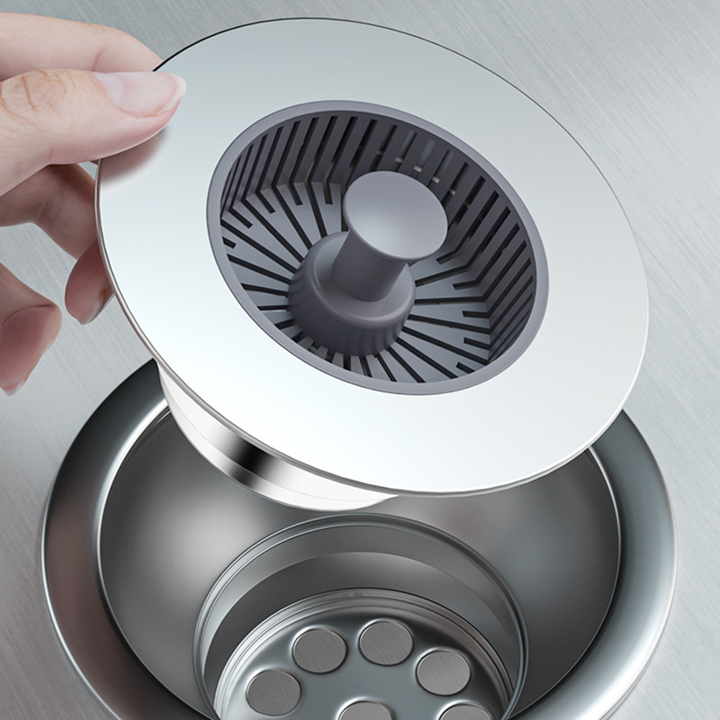 🚰 BUY 2 GET 1 FREE ! ✨ Pop-Up Sink Drain Stopper with Strainer – Clog Prevention, Easy Cleaning & Durable Design 🛡️