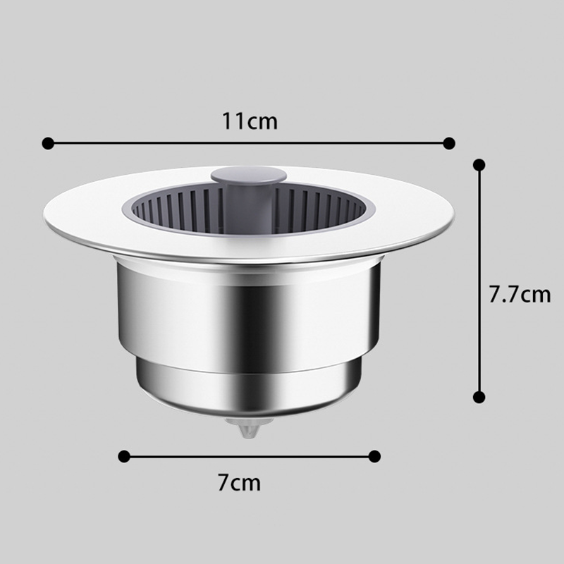 🚰 BUY 2 GET 1 FREE ! ✨ Pop-Up Sink Drain Stopper with Strainer – Clog Prevention, Easy Cleaning & Durable Design 🛡️