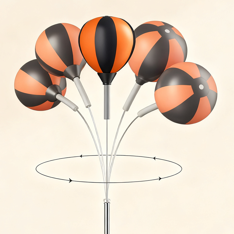 Adjustable Height Punching Bag with Stand