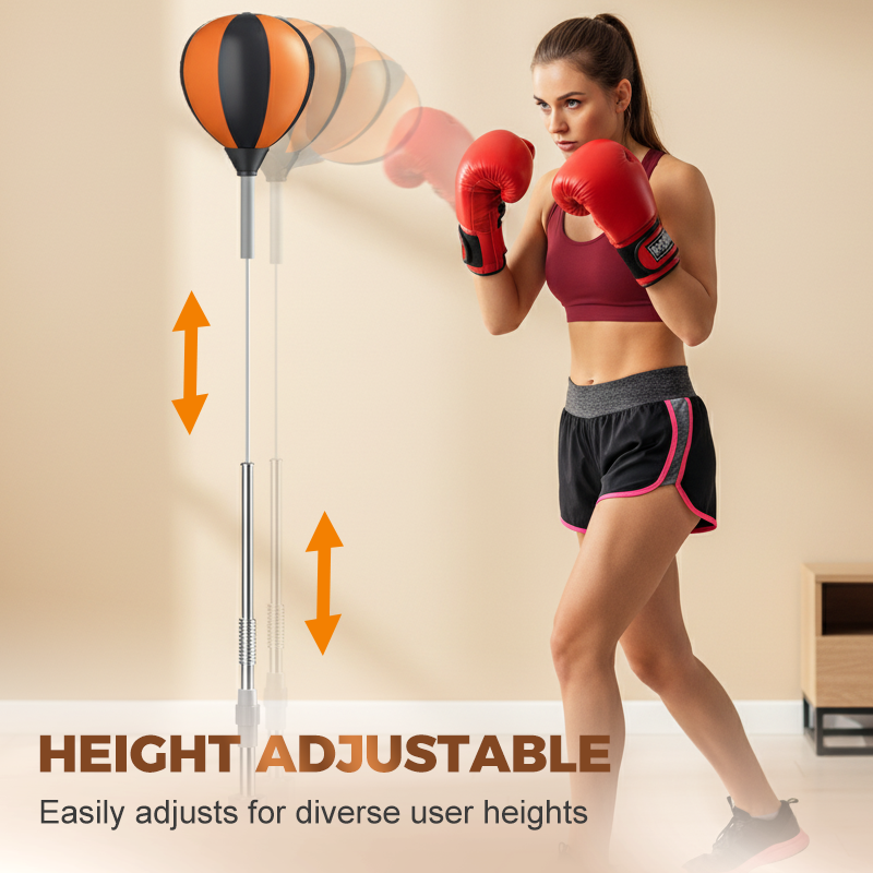 Adjustable Height Punching Bag with Stand