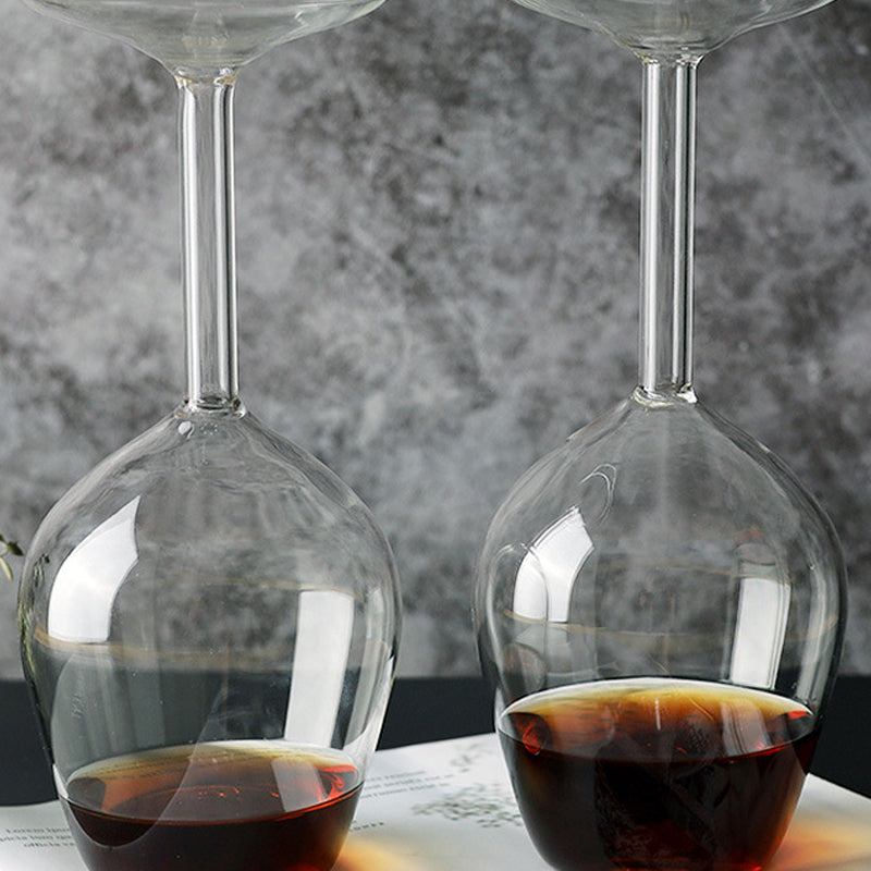 400ml Upside Down Red Wine Glass