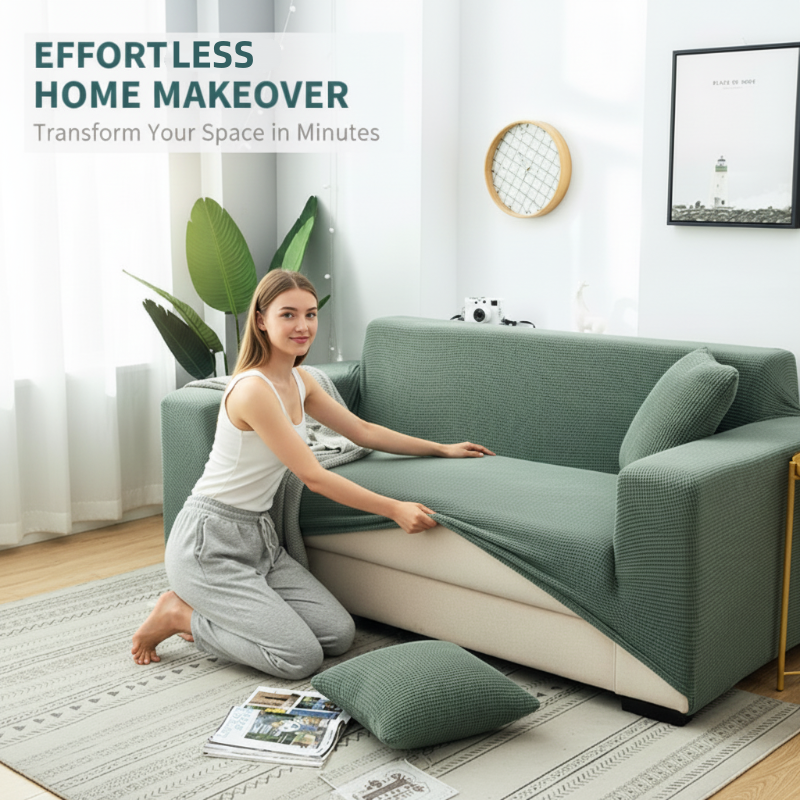 ⛅50% OFF!🛋️Jacquard Knitted Stretch Sofa Cover✨